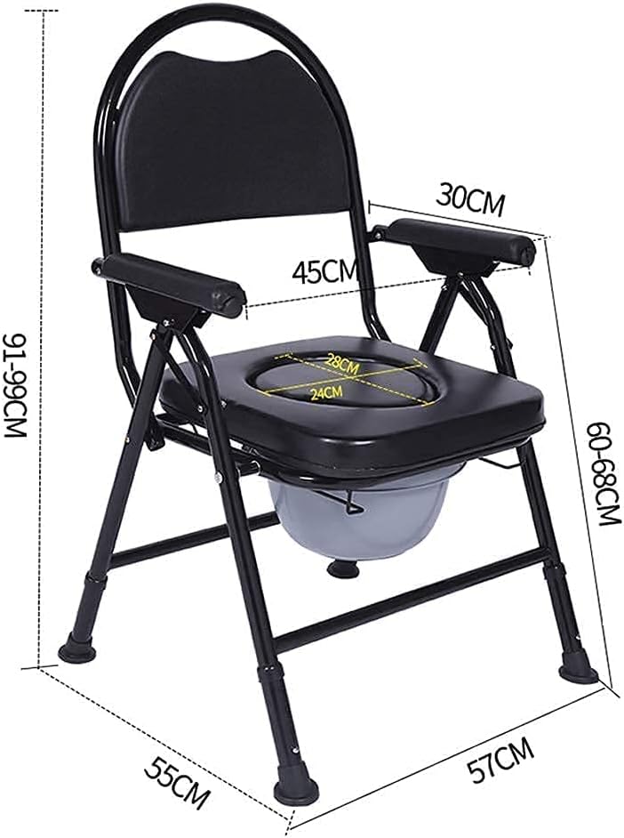 高齢者用歩行器 ベッドサイド便器 トイレ用折りたたみ便器椅子